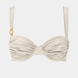 Rose Balconette Top Ivory